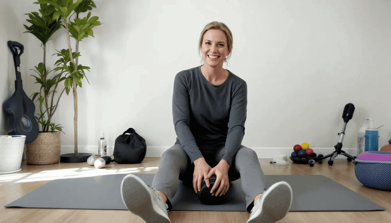 A person engaging in physical therapy exercises for sciatica pain relief, demonstrating long-term management strategies.